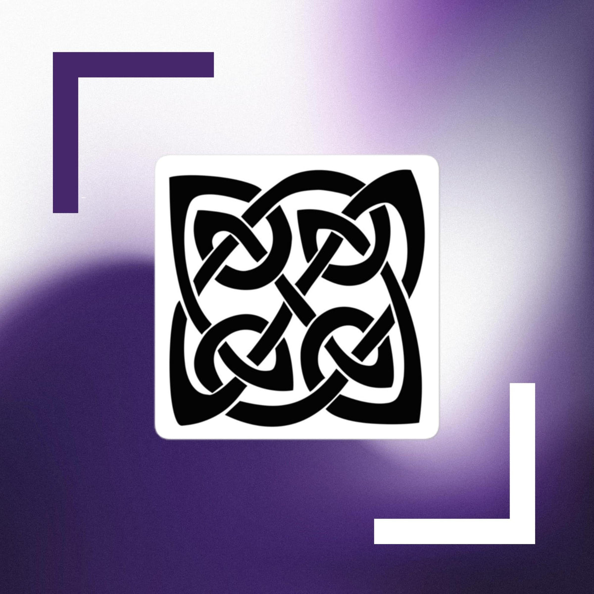 Front Celtic Knot Bubble-free stickers Stickers #MzKittyz #NikkiDKatArt