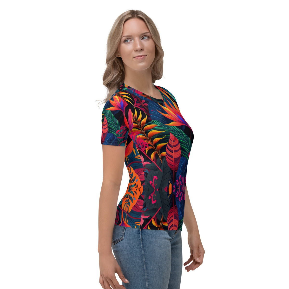 Front Nx Jungle Psych Women's T-shirt #MzKittyz #NikkiDKatArt