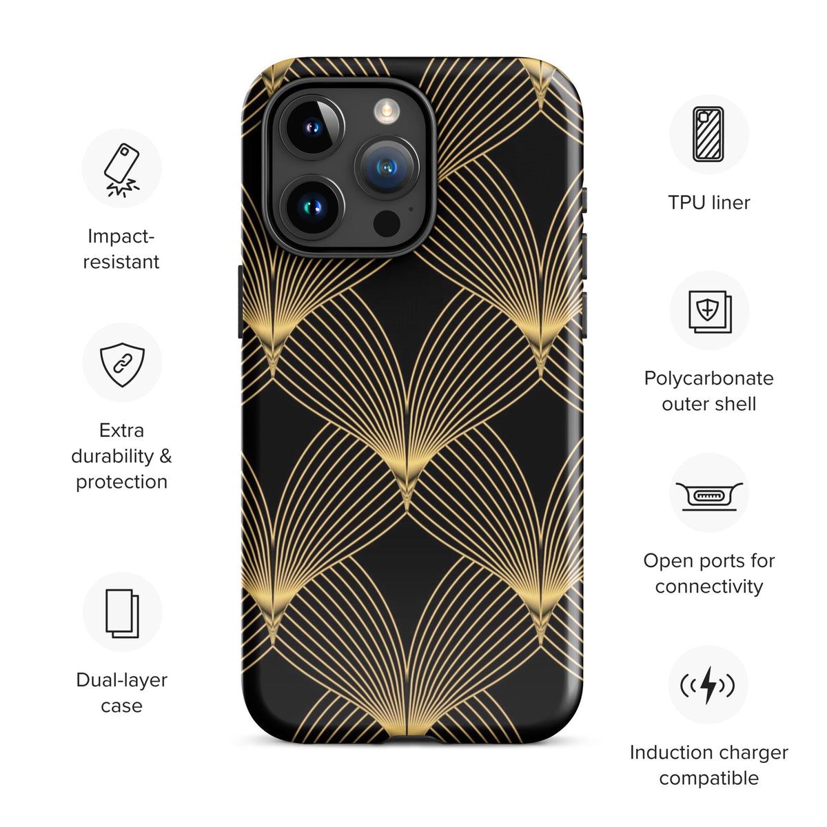 Front Deco Art Signature Premium Snap Case for iPhone® - Glossy or Matte iPhone, Snap, Premium #MzKittyz #NikkiDKatArt