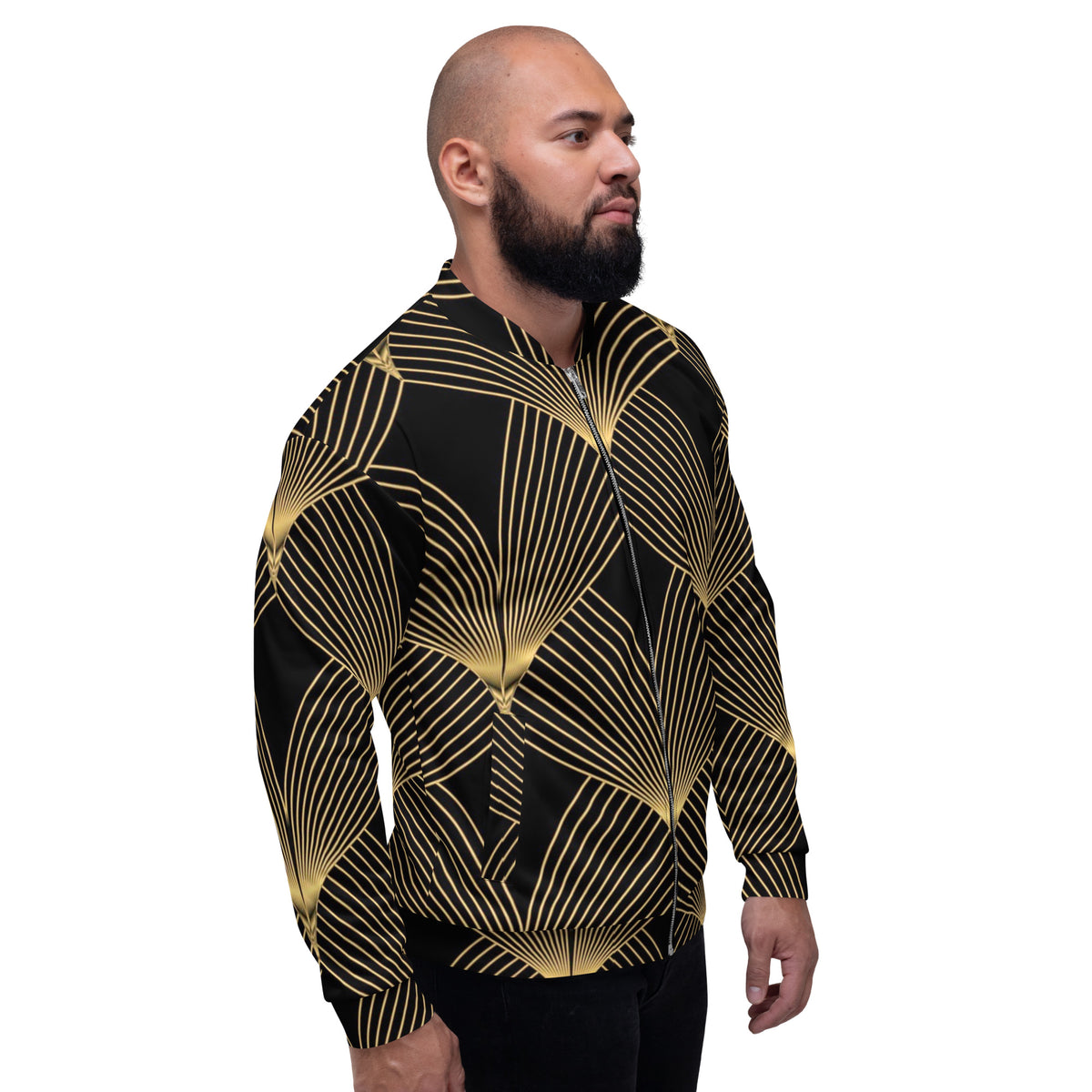Front Deco Art Signature Unisex Bomber Jacket #MzKittyz #NikkiDKatArt