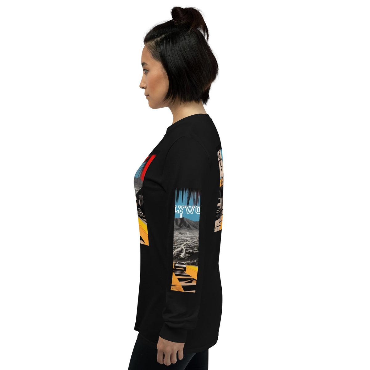 Front Basquiat Hollywood Pop Life Unisex Long Sleeve Shirt Tshirt, LongSleeve #MzKittyz #NikkiDKatArt