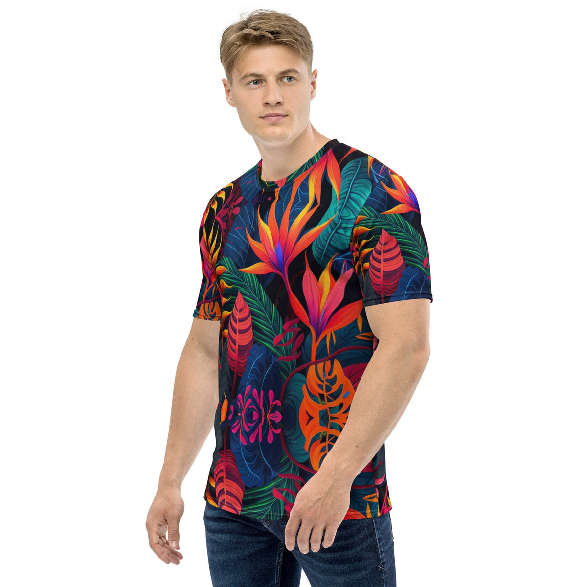 Front Nx Jungle Psych Men's t-shirt #MzKittyz #NikkiDKatArt