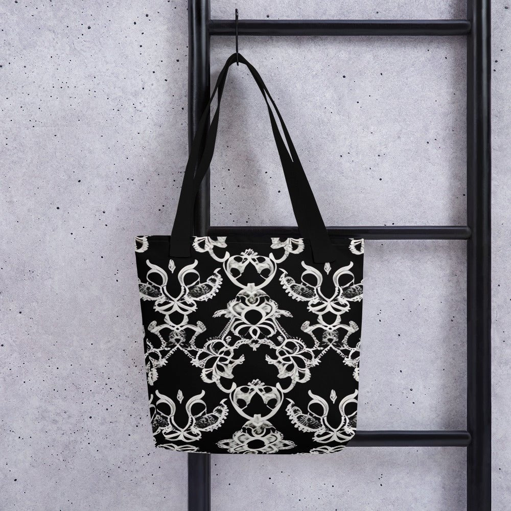 Front Venetian Lacie Lace Tote Bag Tote #MzKittyz #NikkiDKatArt