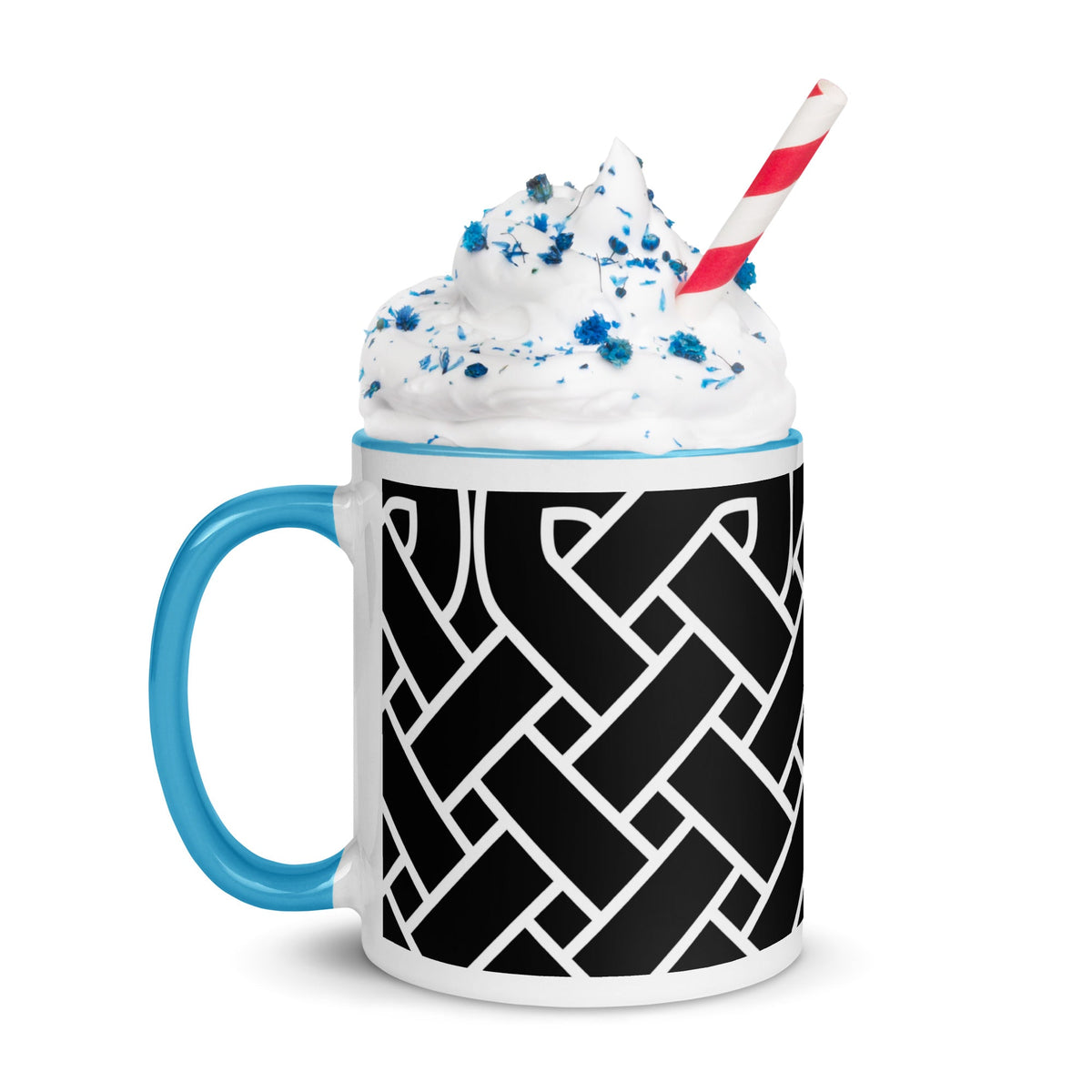 Front Celtic Weave Mug with Color Inside Mugs #MzKittyz #NikkiDKatArt