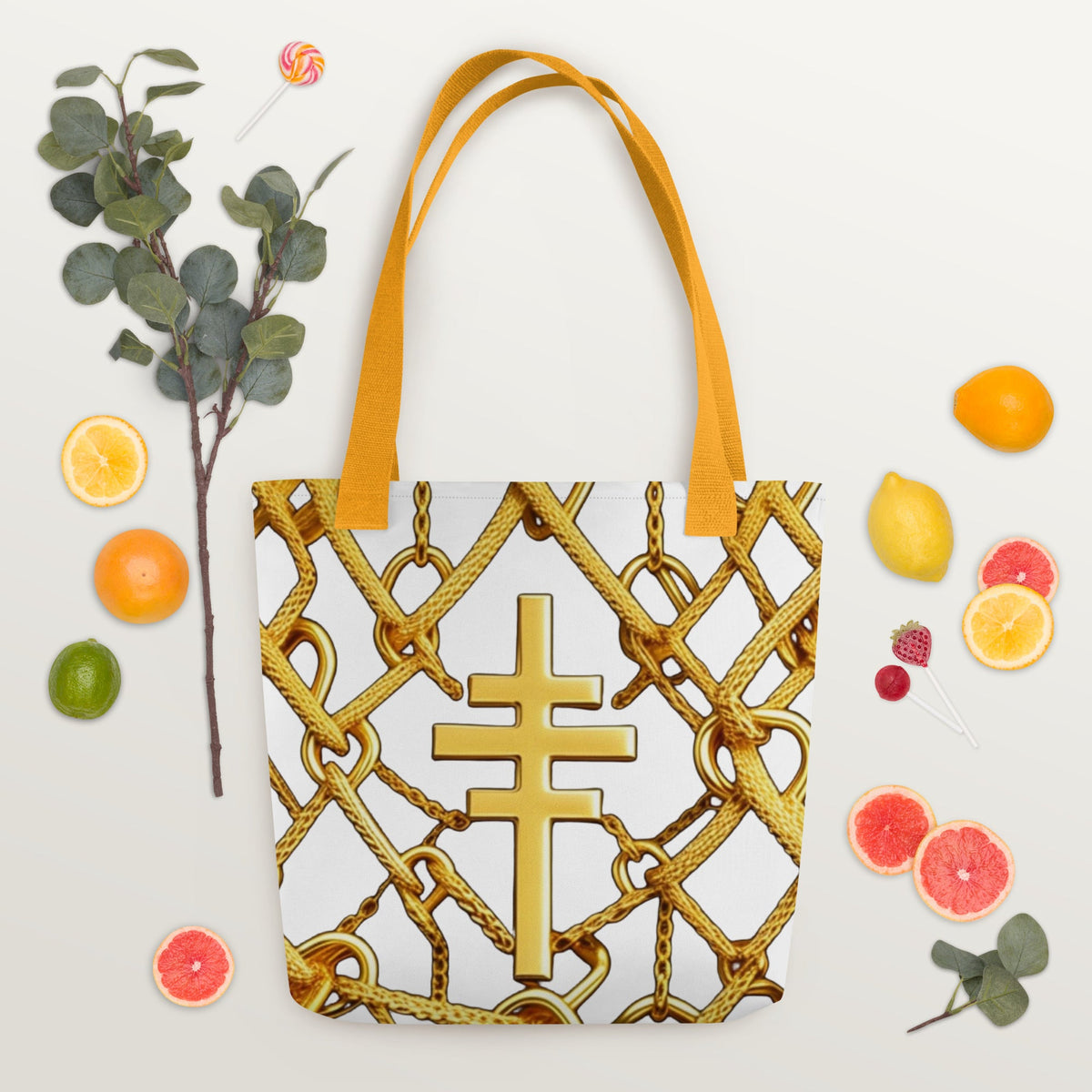 Front Gospel Key Chain Tote bag #MzKittyz #NikkiDKatArt
