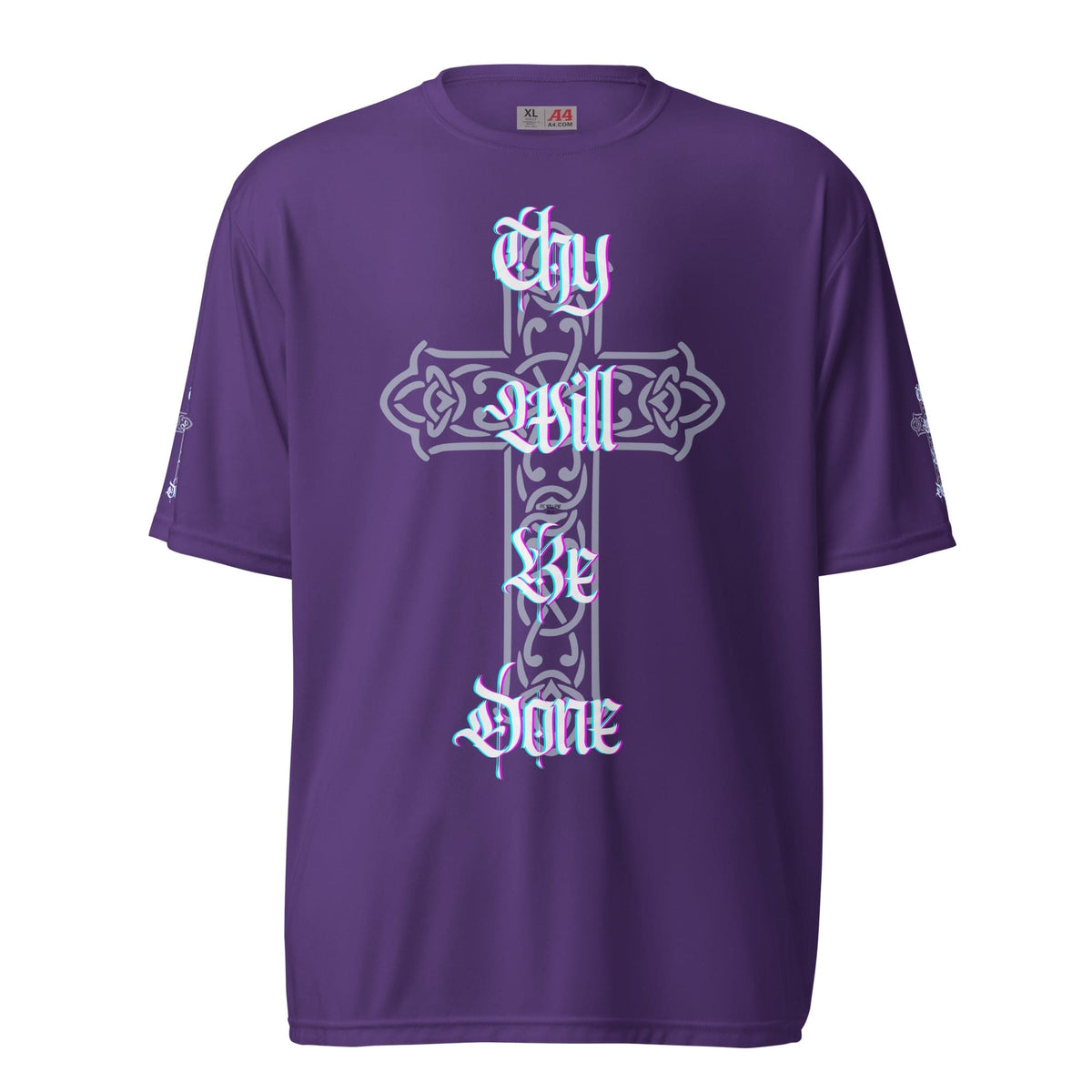 Front 'Thy Will Be Done' Unisex, Moisture wicking, crew neck T-shirt Tshirt, Moisture Wicking #MzKittyz #NikkiDKatArt