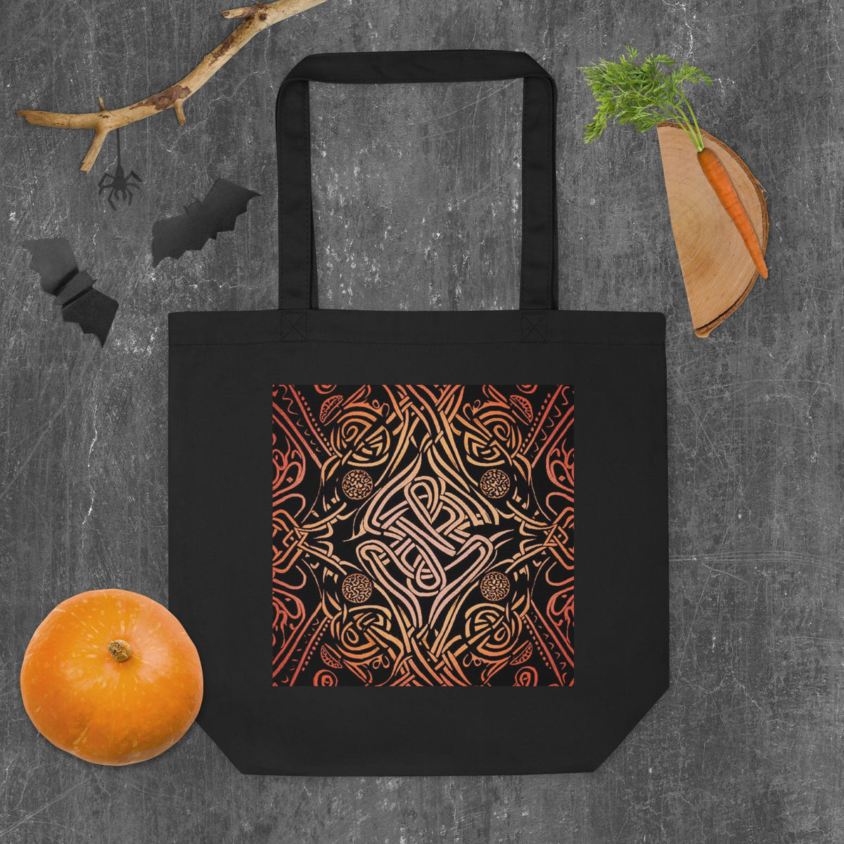 Front Hot Celtic Eco Tote Bag Tote Bag #MzKittyz #NikkiDKatArt
