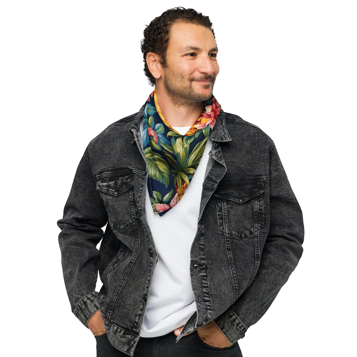 Front Pineapple Pop Life All-over print Bandana bandana #MzKittyz #NikkiDKatArt
