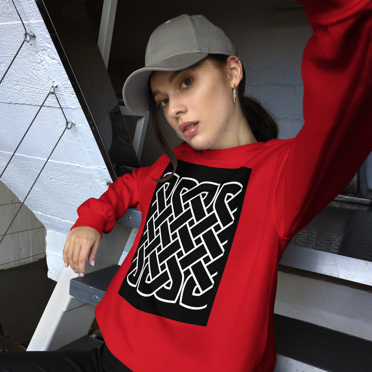 Front Celtic Knot Unisex Sweatshirt Sweatshirt #MzKittyz #NikkiDKatArt