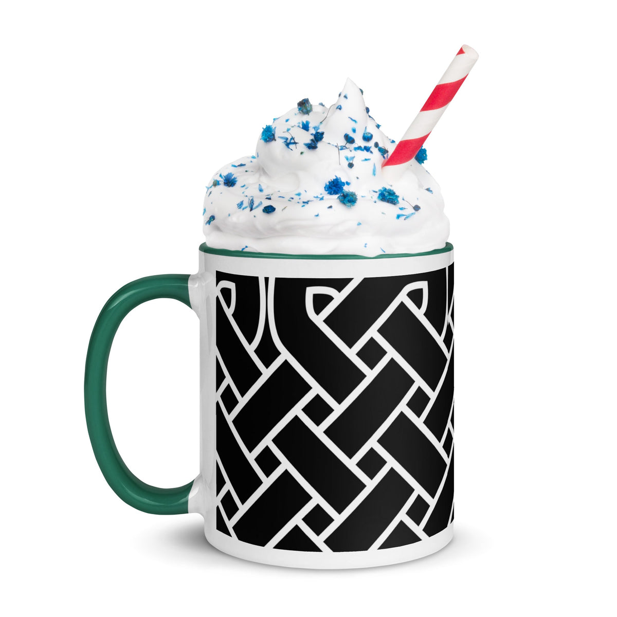 Front Celtic Weave Mug with Color Inside Mugs #MzKittyz #NikkiDKatArt