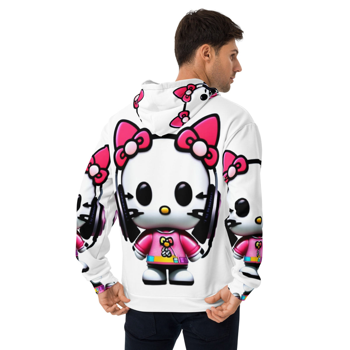 Front Mz Dj Kittyz Pop Unisex Hoodie Hoodie #MzKittyz #NikkiDKatArt