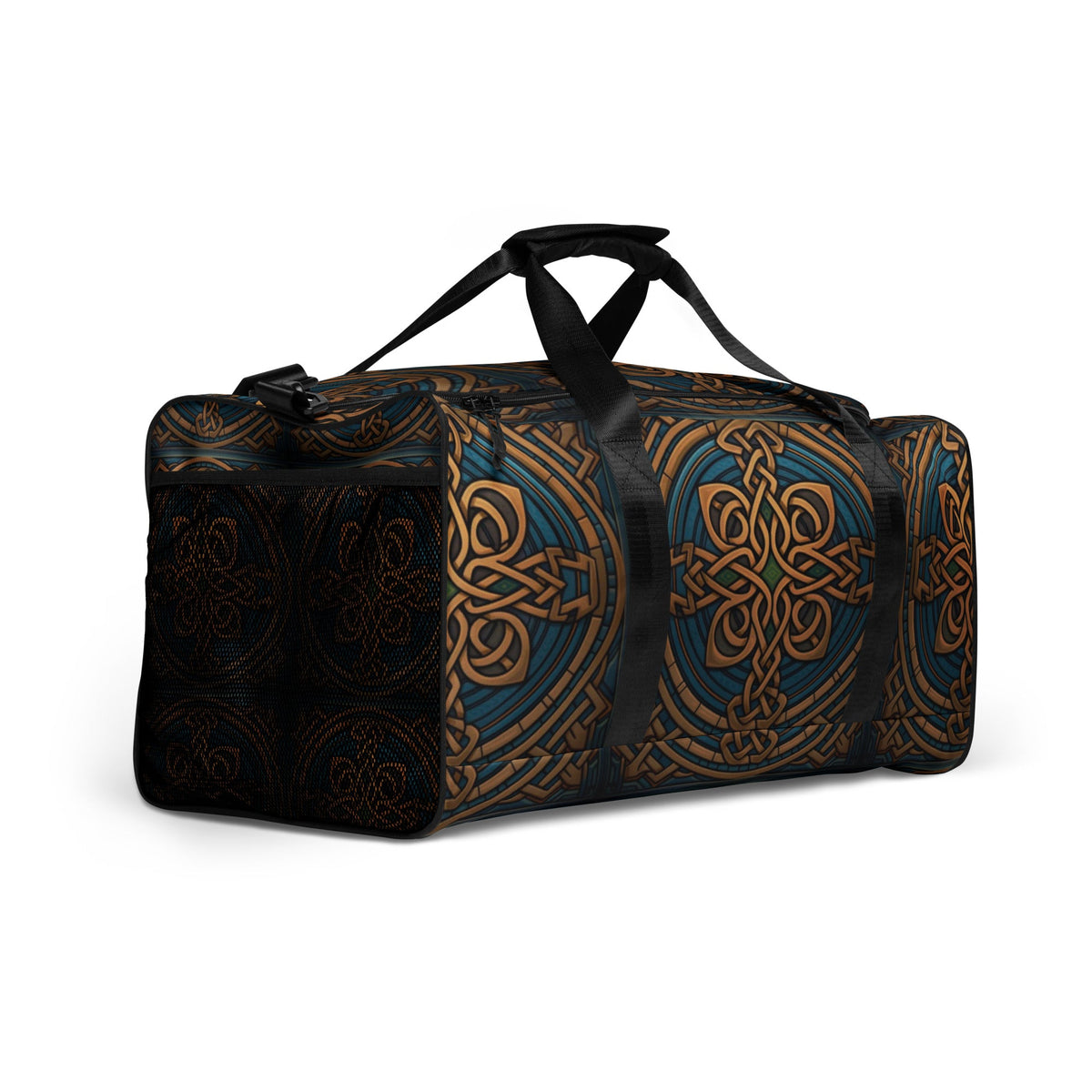 Front Celtic Deep Duffel Bag Duffle #MzKittyz #NikkiDKatArt