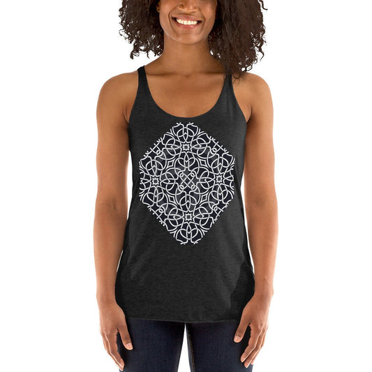 Front Venetian Lace Women's Racerback Tank #MzKittyz #NikkiDKatArt