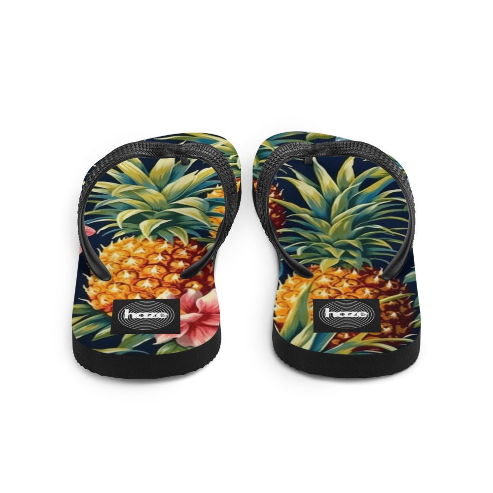 Front Pineapple Passion Pop Flip-Flops Flip Flops #MzKittyz #NikkiDKatArt