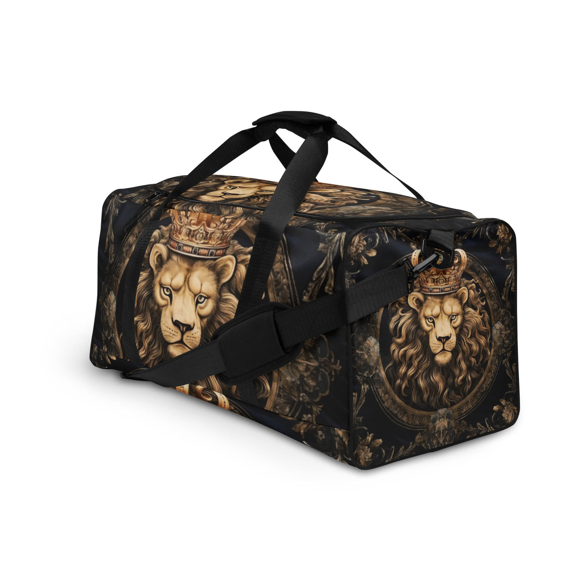 Front Leo the Lion King Duffle bag Duffel #MzKittyz #NikkiDKatArt