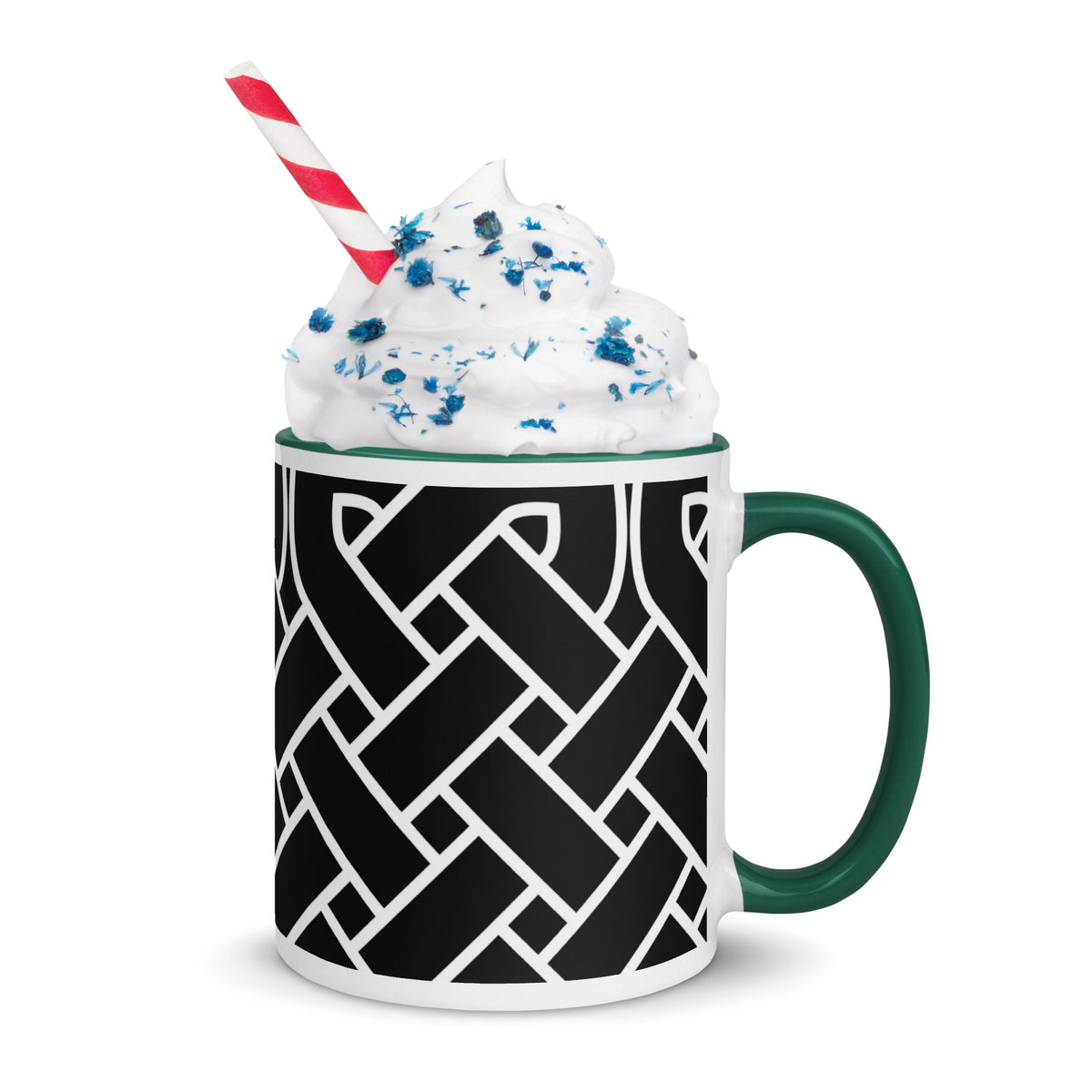 Front Celtic Weave Mug with Color Inside Mugs #MzKittyz #NikkiDKatArt