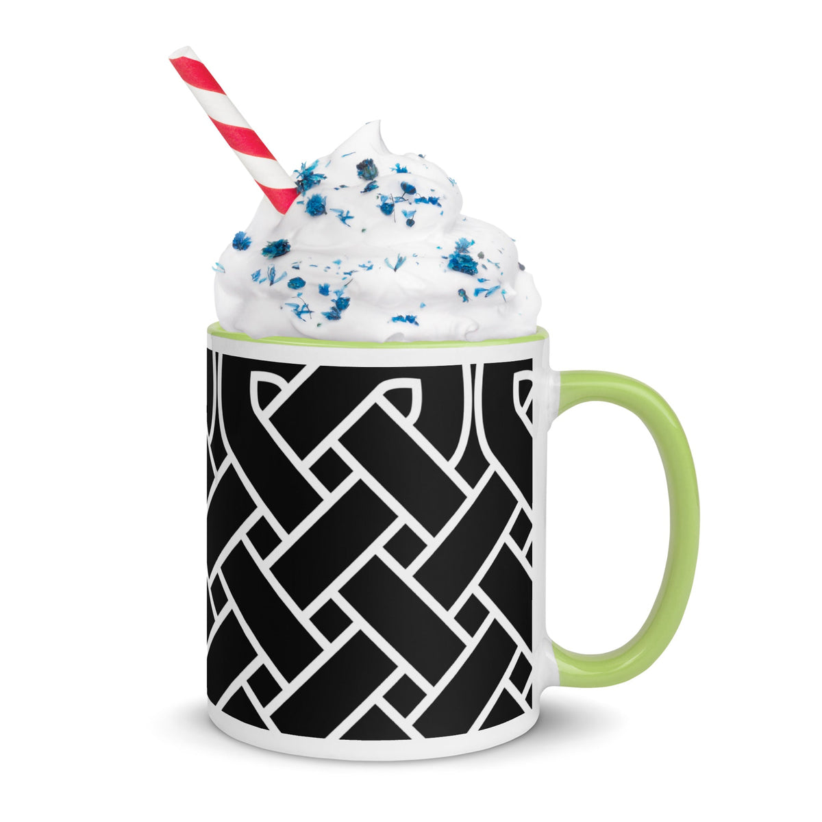 Front Celtic Weave Mug with Color Inside Mugs #MzKittyz #NikkiDKatArt