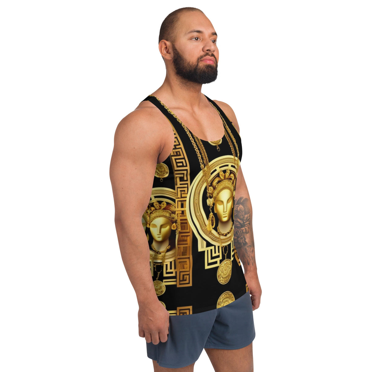 Front Signature Scarf Design Unisex Tank Top #MzKittyz #NikkiDKatArt