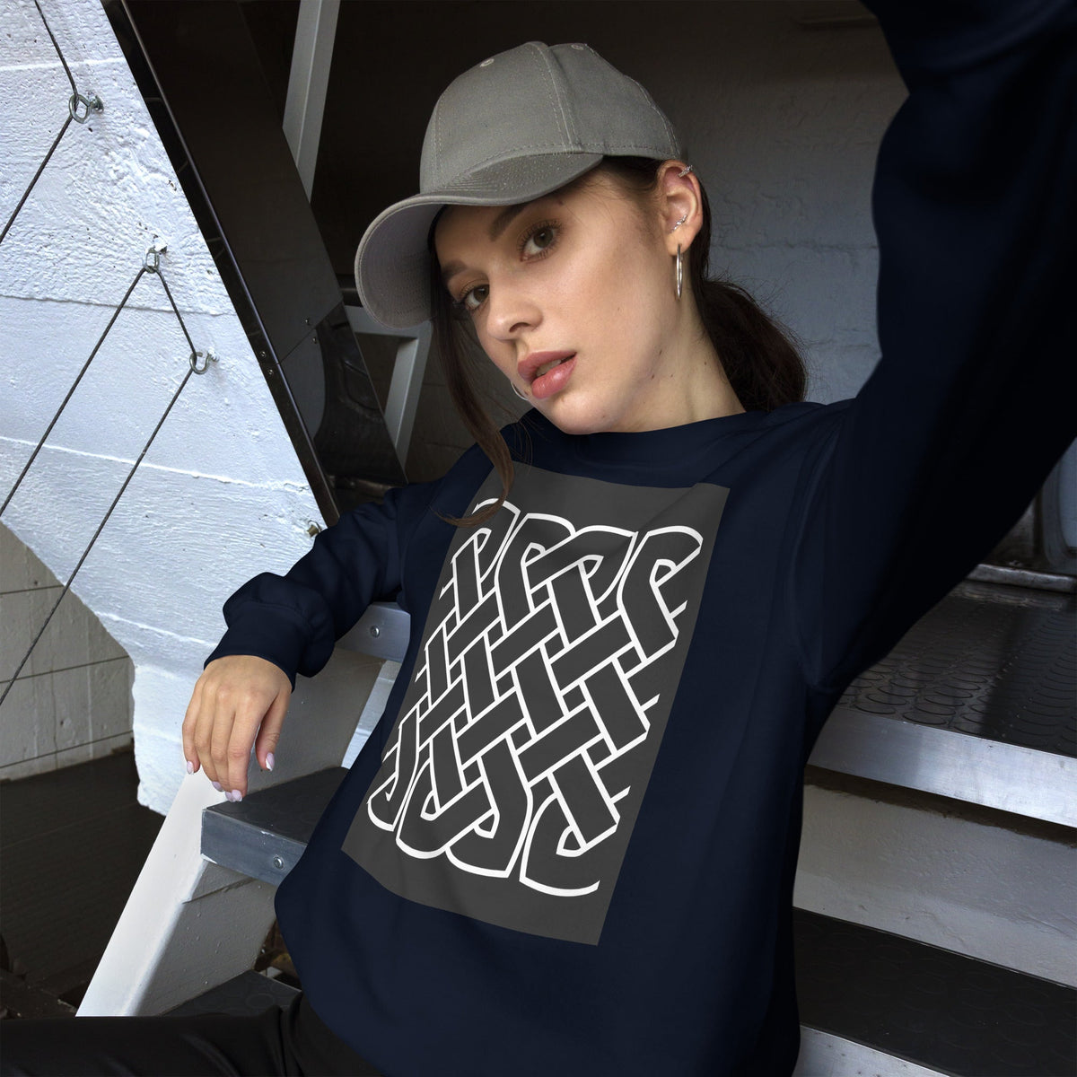 Front Celtic Knot Unisex Sweatshirt Sweatshirt #MzKittyz #NikkiDKatArt