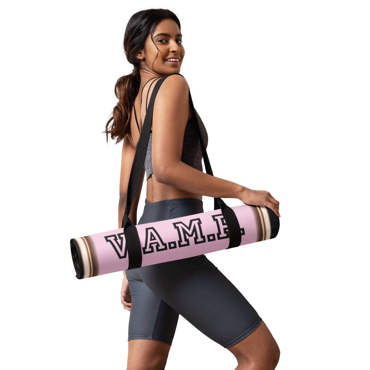 Front V.A.M.P. Yoga mat #MzKittyz #NikkiDKatArt