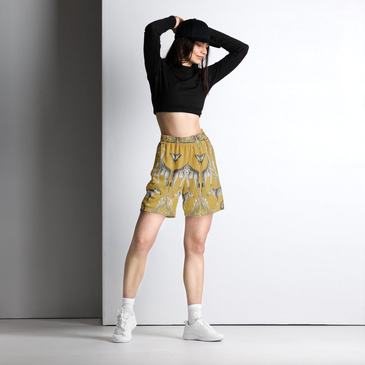 Front Animal Farm Signature Unisex mesh shorts Plus Size up to 6XL #MzKittyz #NikkiDKatArt