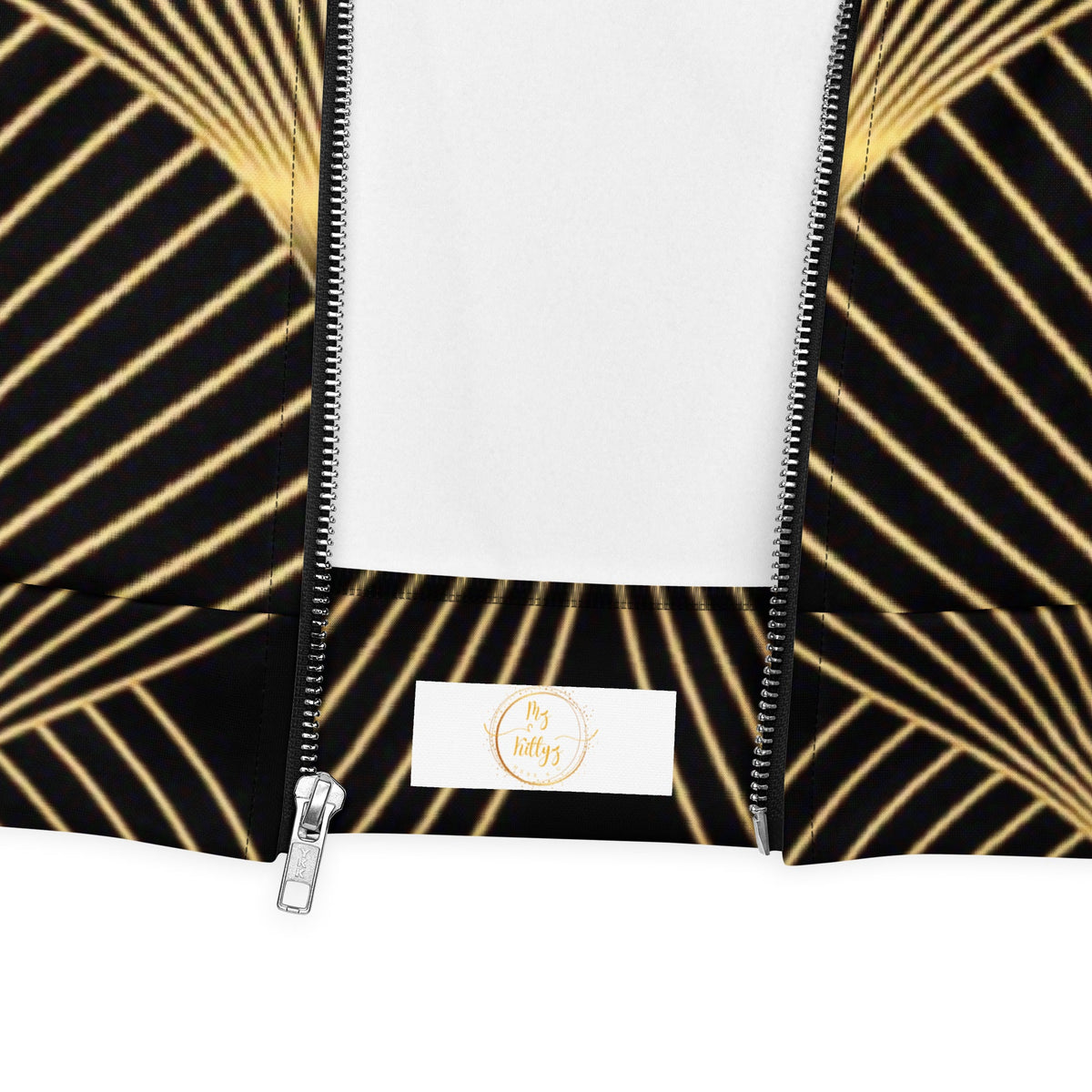 Front Deco Art Signature Unisex Bomber Jacket #MzKittyz #NikkiDKatArt