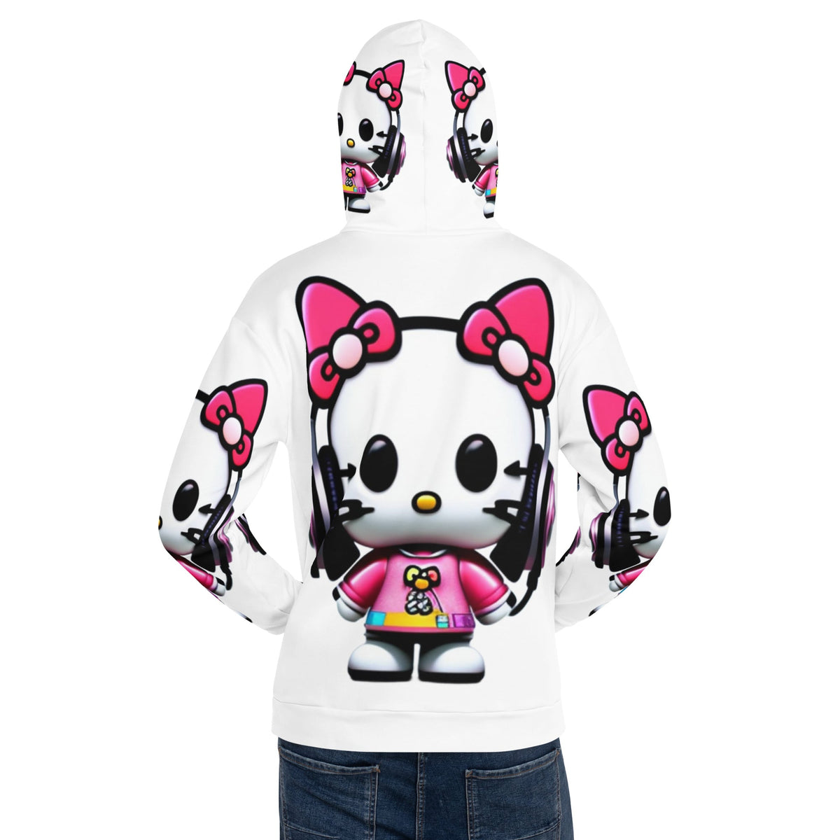 Front Mz Dj Kittyz Pop Unisex Hoodie Hoodie #MzKittyz #NikkiDKatArt