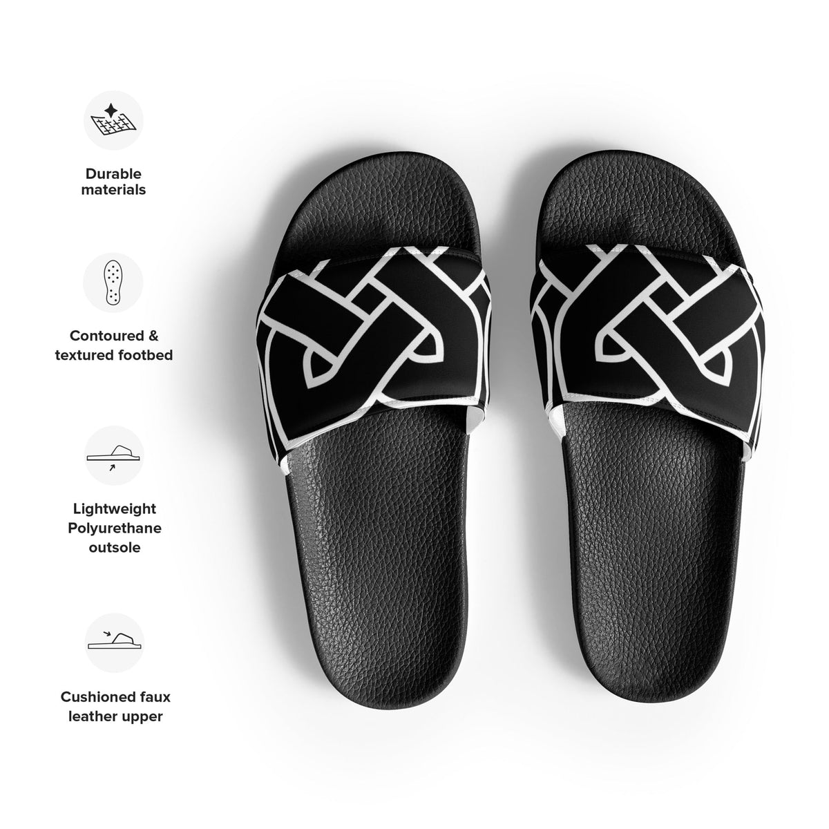 Front Celtic Knot Women's slides #MzKittyz #NikkiDKatArt