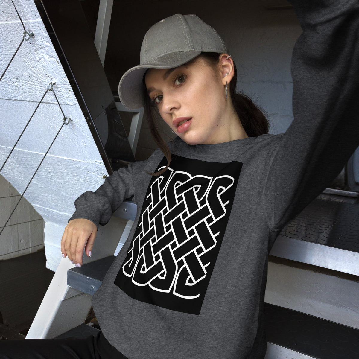Front Celtic Knot Unisex Sweatshirt Sweatshirt #MzKittyz #NikkiDKatArt