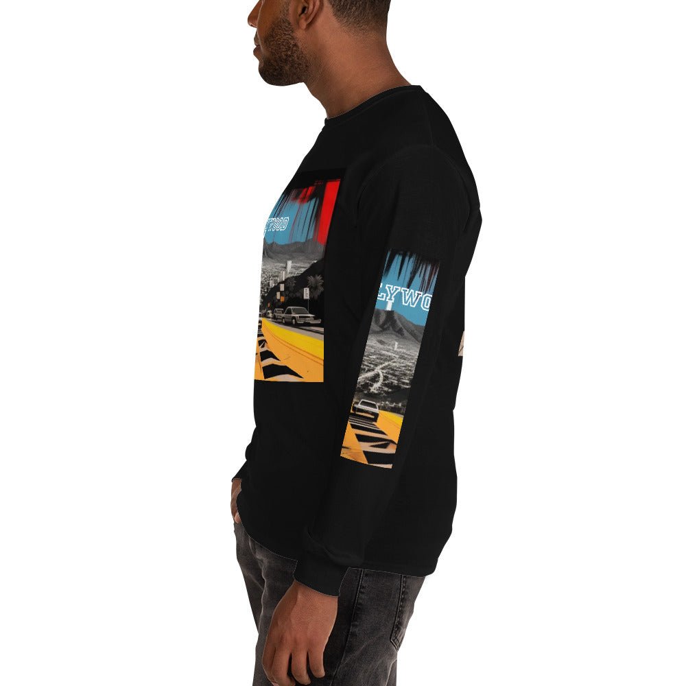 Front Basquiat Hollywood Pop Life Unisex Long Sleeve Shirt Tshirt, LongSleeve #MzKittyz #NikkiDKatArt