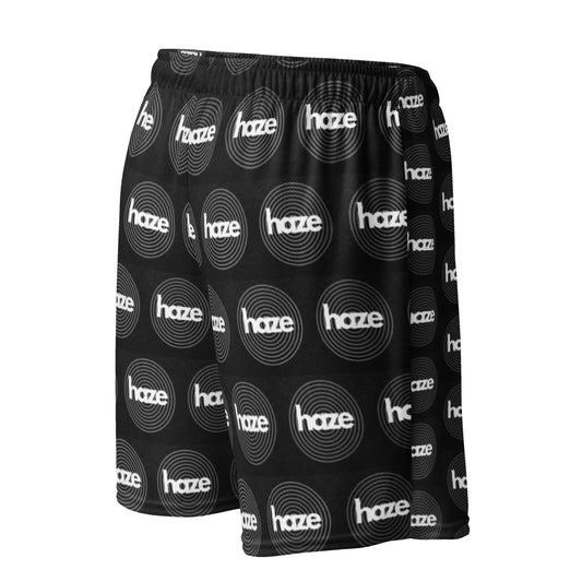 Front haze logo Unisex mesh shorts #MzKittyz #NikkiDKatArt