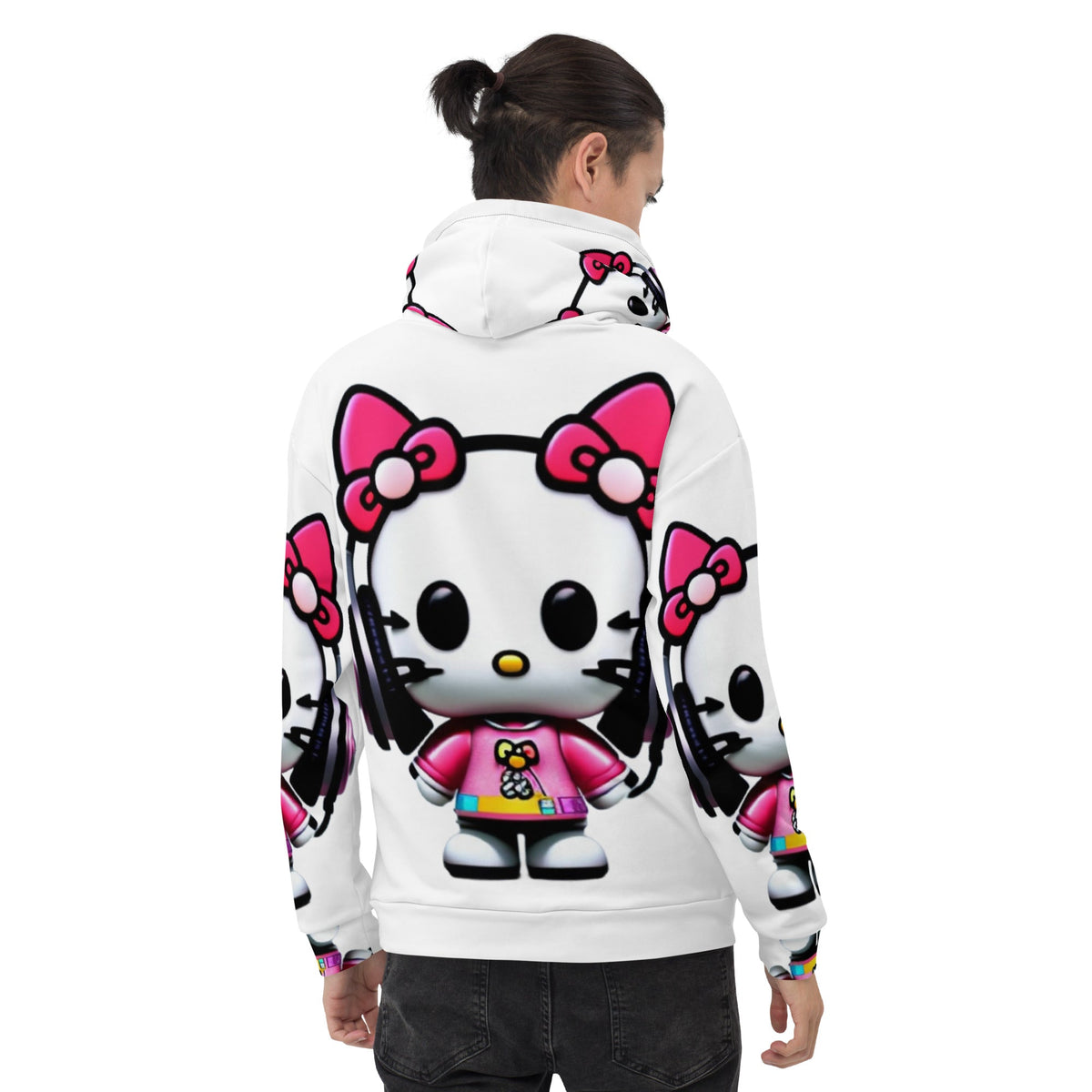 Front Mz Dj Kittyz Pop Unisex Hoodie Hoodie #MzKittyz #NikkiDKatArt