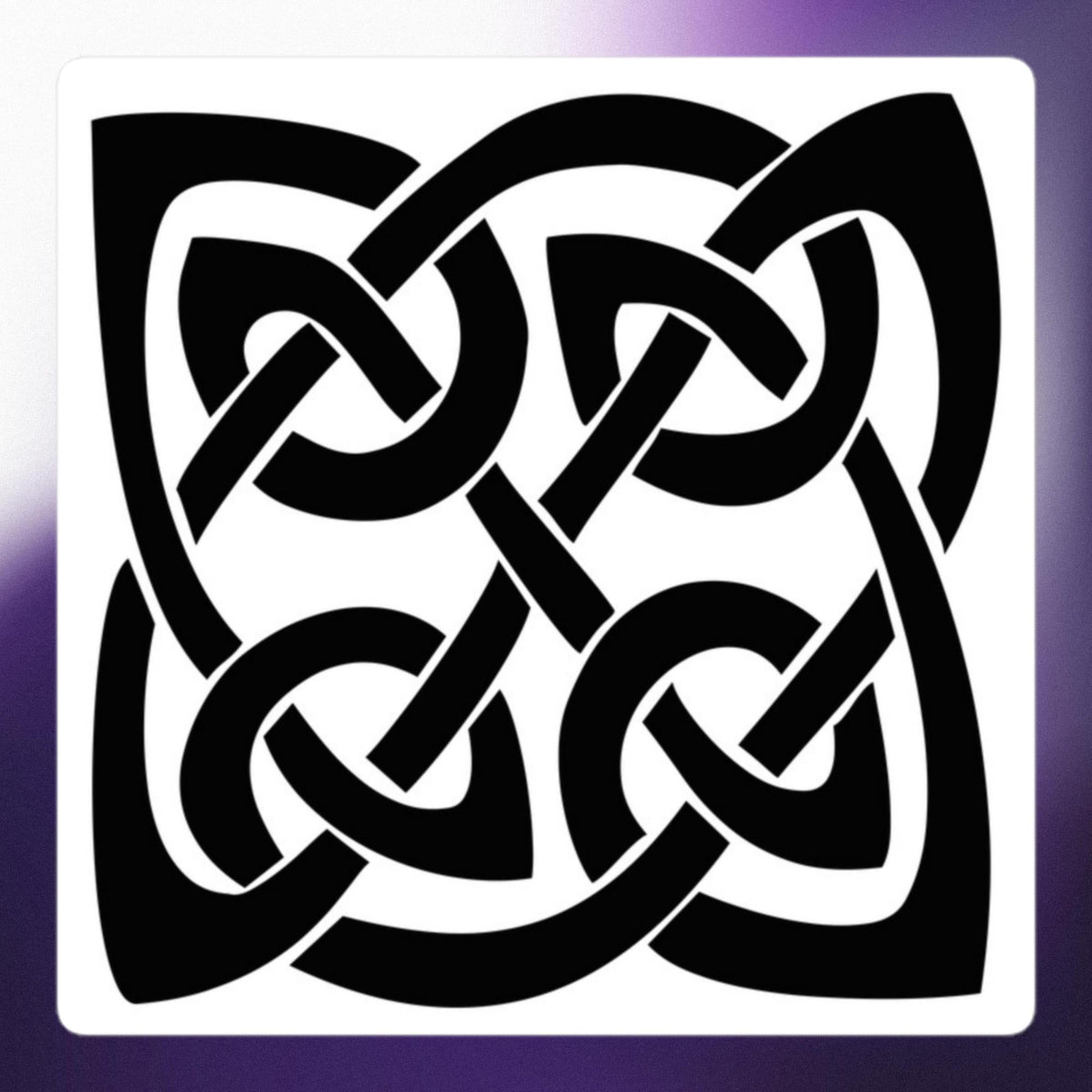 Front Celtic Knot Bubble-free stickers Stickers #MzKittyz #NikkiDKatArt
