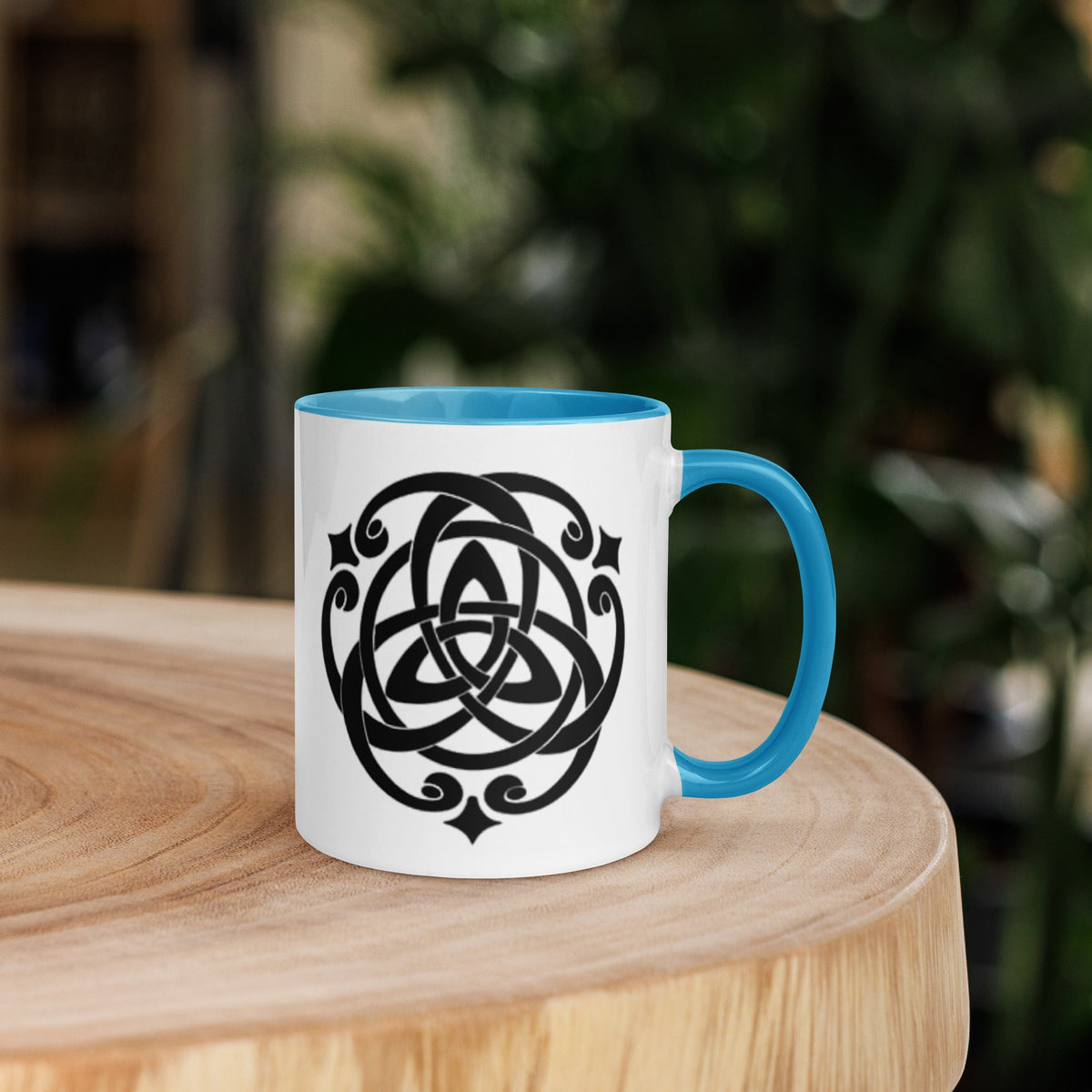 Front Celtic Cosmos Mug with Color Inside Mugs #MzKittyz #NikkiDKatArt