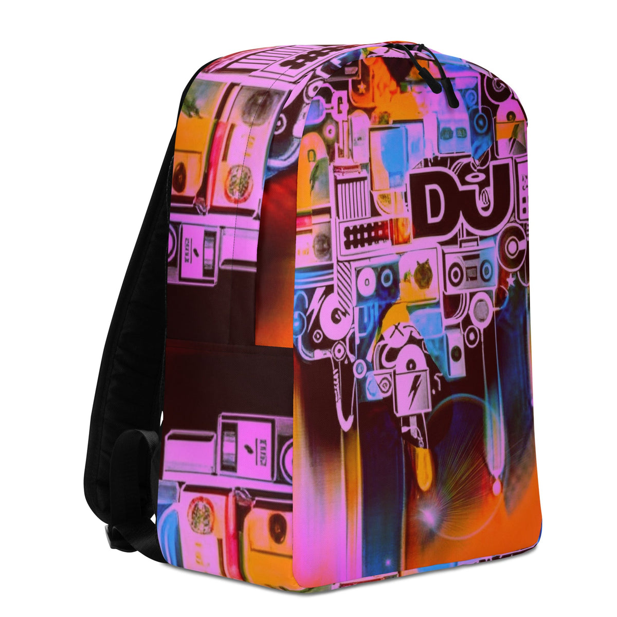 Front Dj Pop Life Minimalist Backpack Minimalist #MzKittyz #NikkiDKatArt
