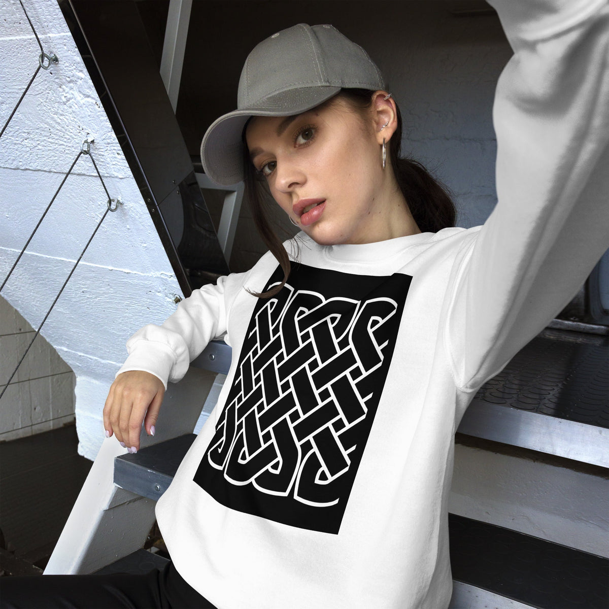 Front Celtic Knot Unisex Sweatshirt Sweatshirt #MzKittyz #NikkiDKatArt