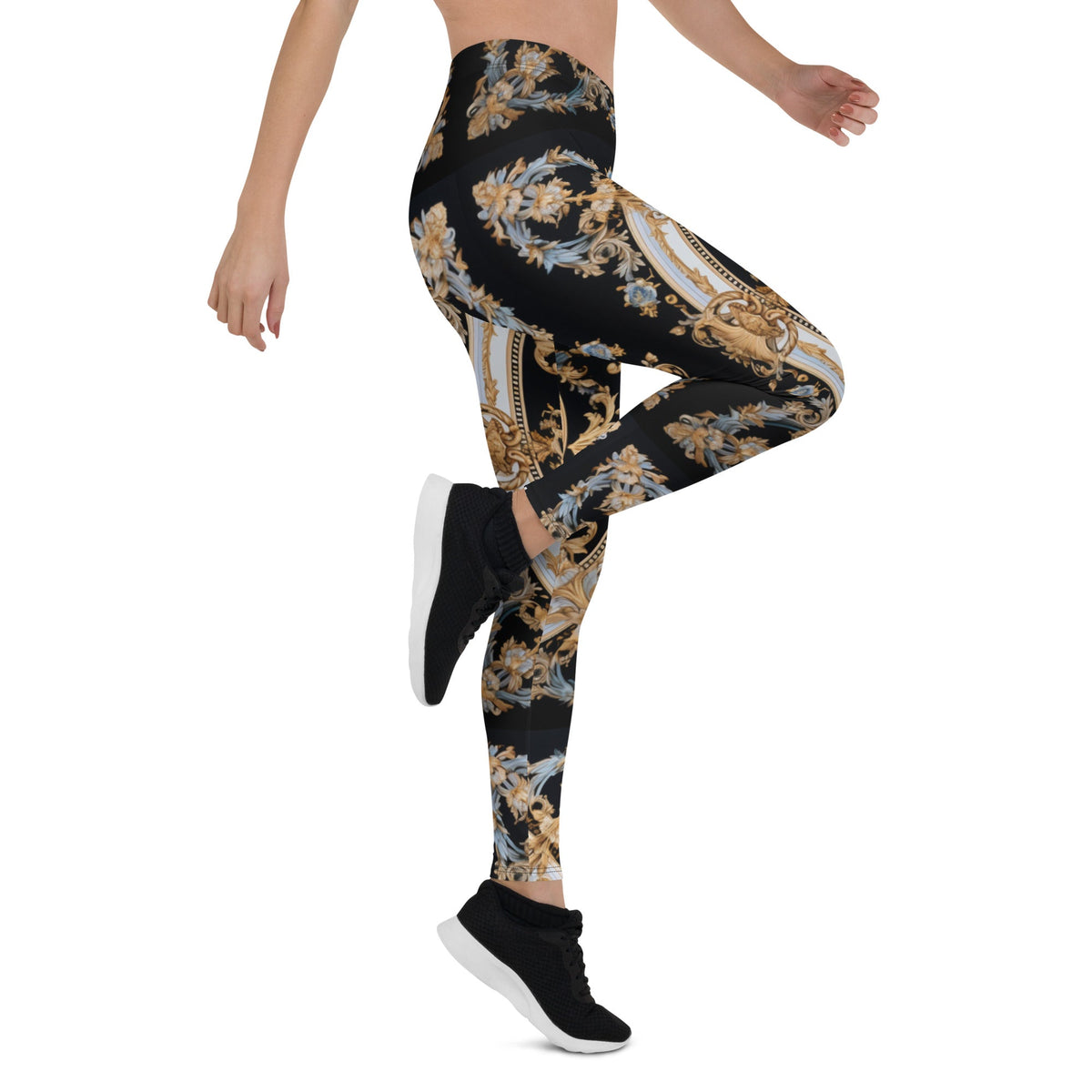 Front Signature Scarf Design ● Ltd Ed Leggings leggings #MzKittyz #NikkiDKatArt