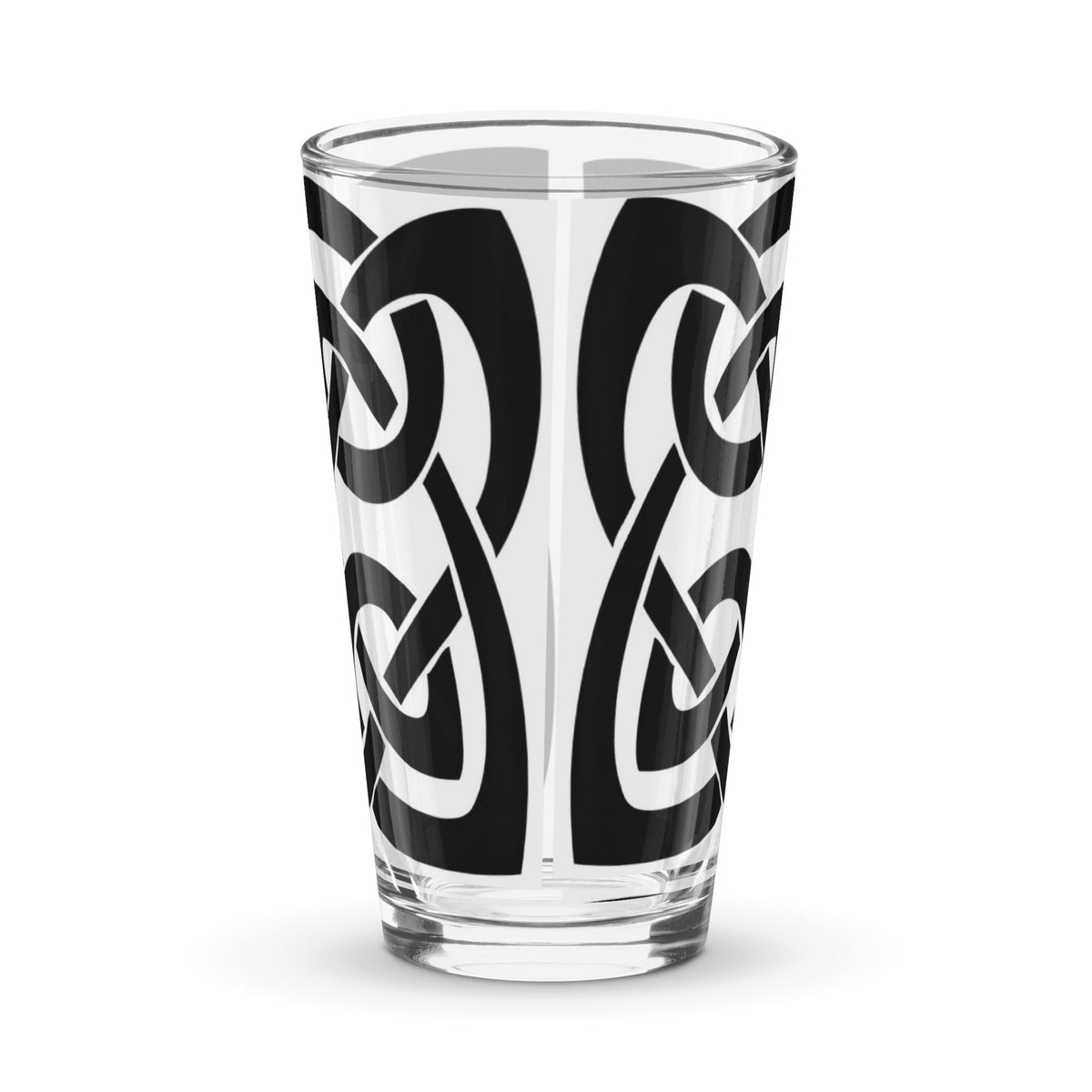 Front Celtic Knot Shaker pint glass Pint Shaker Glass #MzKittyz #NikkiDKatArt