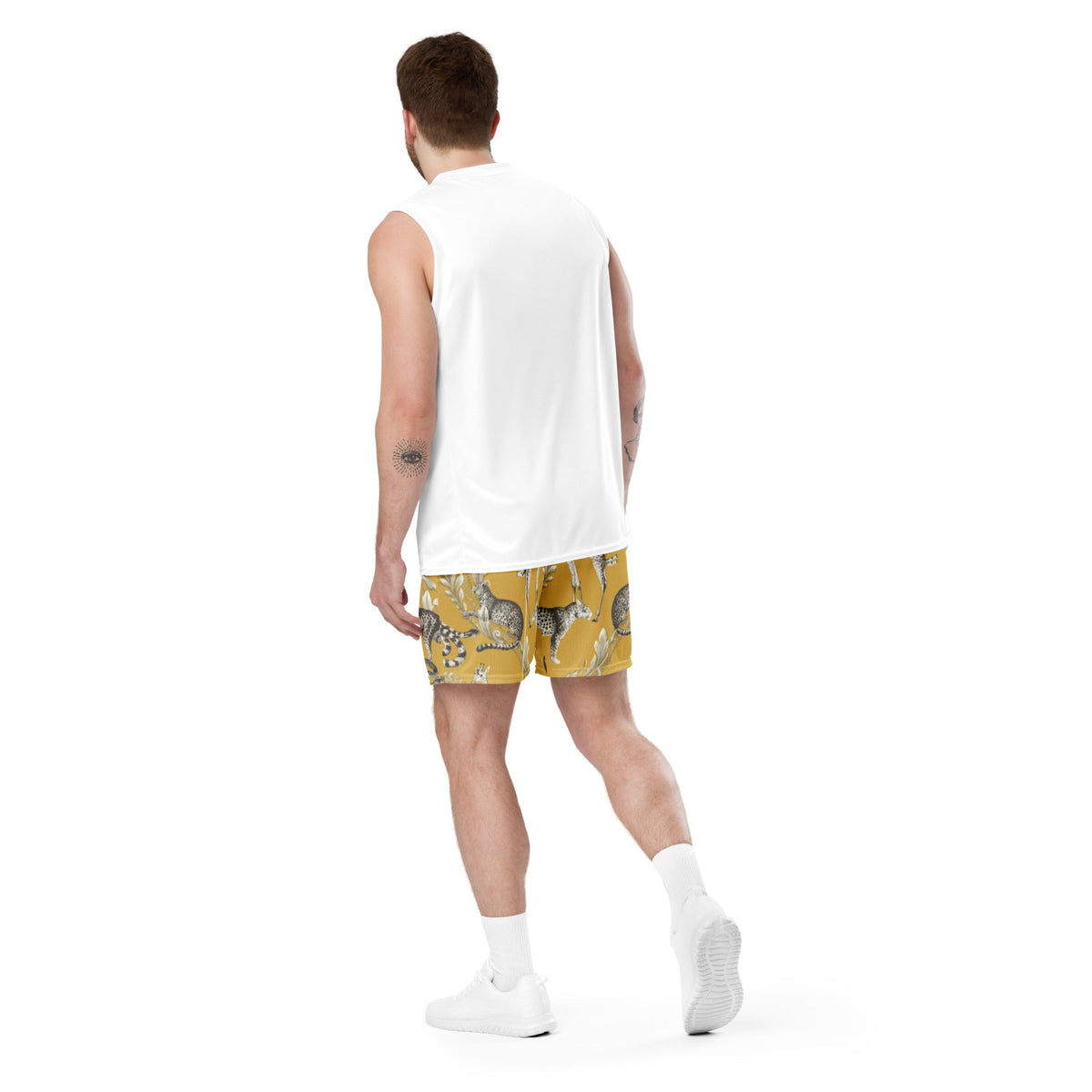 Front Animal Farm Signature Unisex mesh shorts Plus Size up to 6XL #MzKittyz #NikkiDKatArt