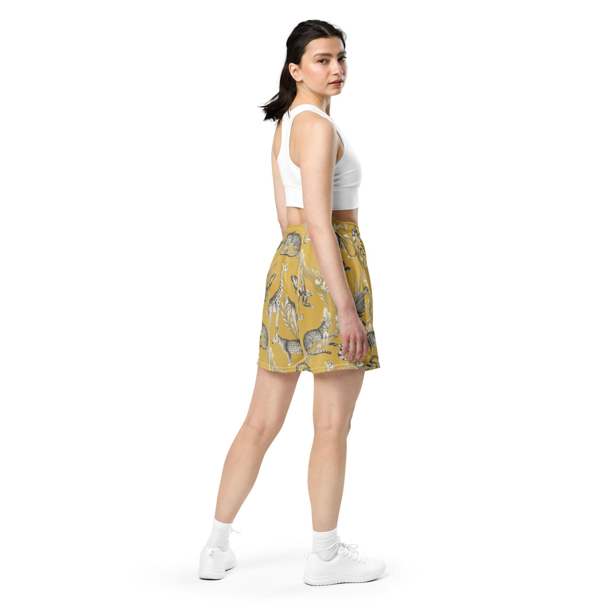 Front Animal Farm Signature Unisex mesh shorts Plus Size up to 6XL #MzKittyz #NikkiDKatArt