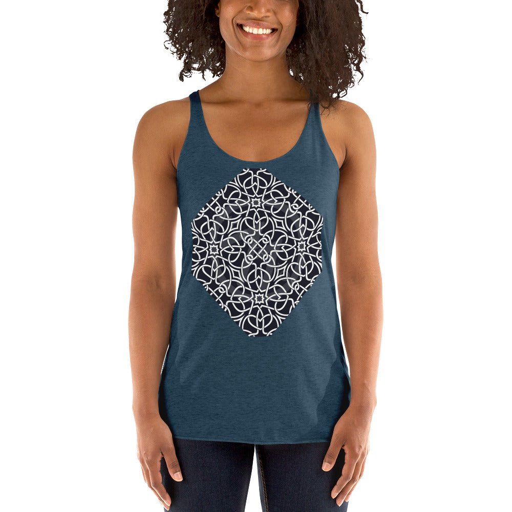 Front Venetian Lace Women's Racerback Tank #MzKittyz #NikkiDKatArt