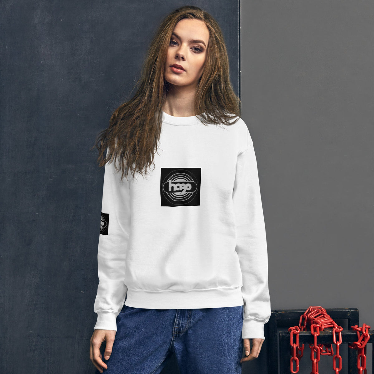 Front haze logo Unisex Sweatshirt Sweatshirt #MzKittyz #NikkiDKatArt