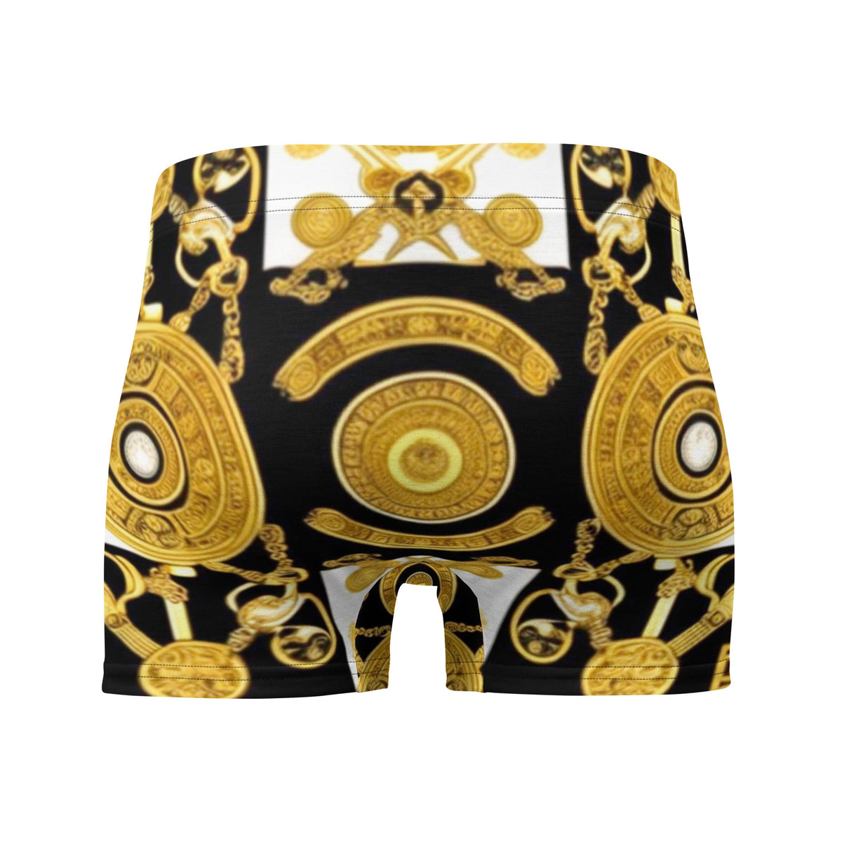 Front Gold & Black Coin Signature Boxer Briefs Briefs #MzKittyz #NikkiDKatArt