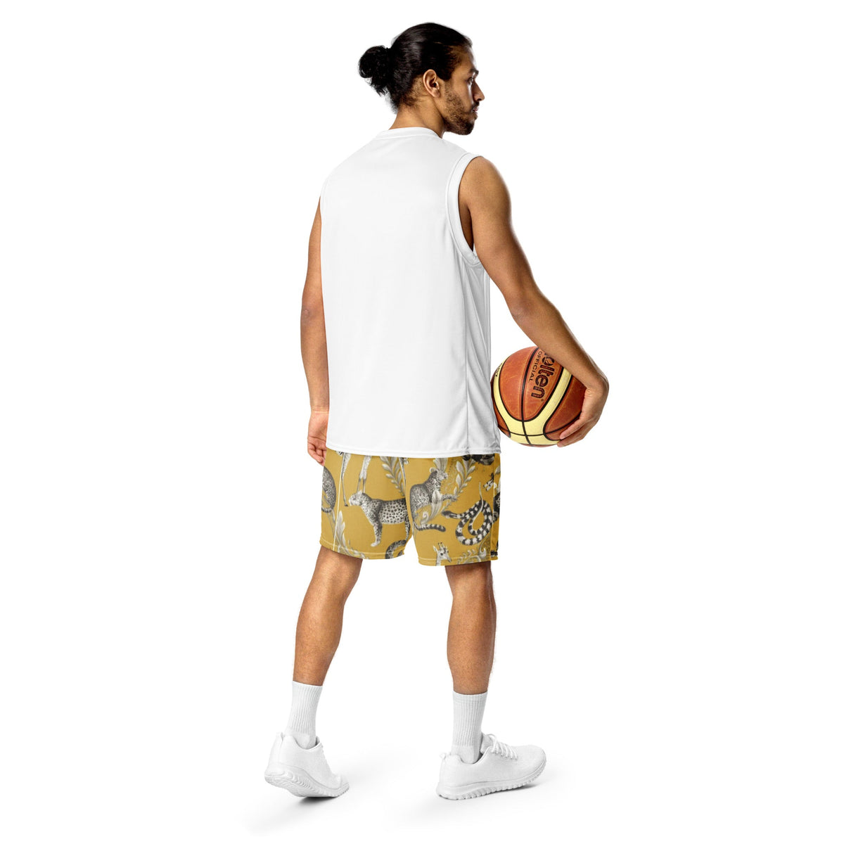 Front Animal Farm Signature Unisex mesh shorts Plus Size up to 6XL #MzKittyz #NikkiDKatArt