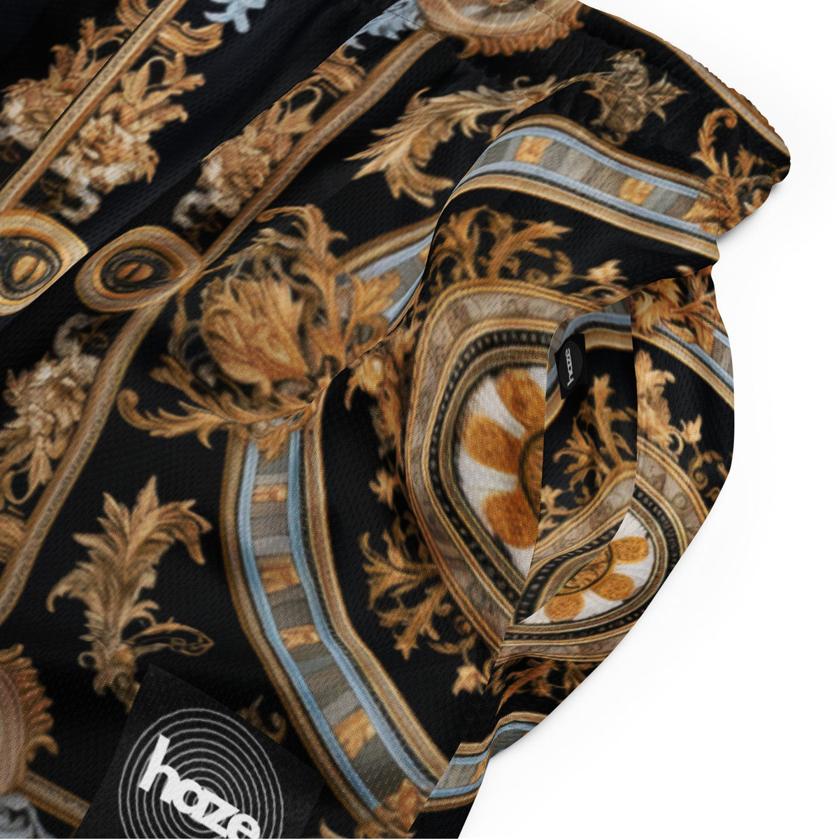 Front Signature Scarf Design Unisex mesh shorts #MzKittyz #NikkiDKatArt
