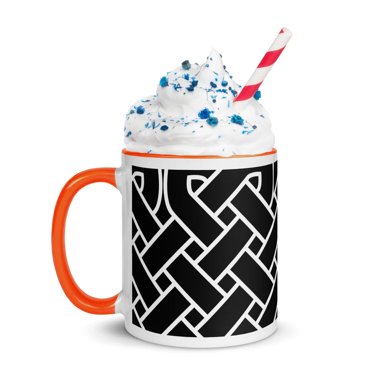 Front Celtic Weave Mug with Color Inside Mugs #MzKittyz #NikkiDKatArt