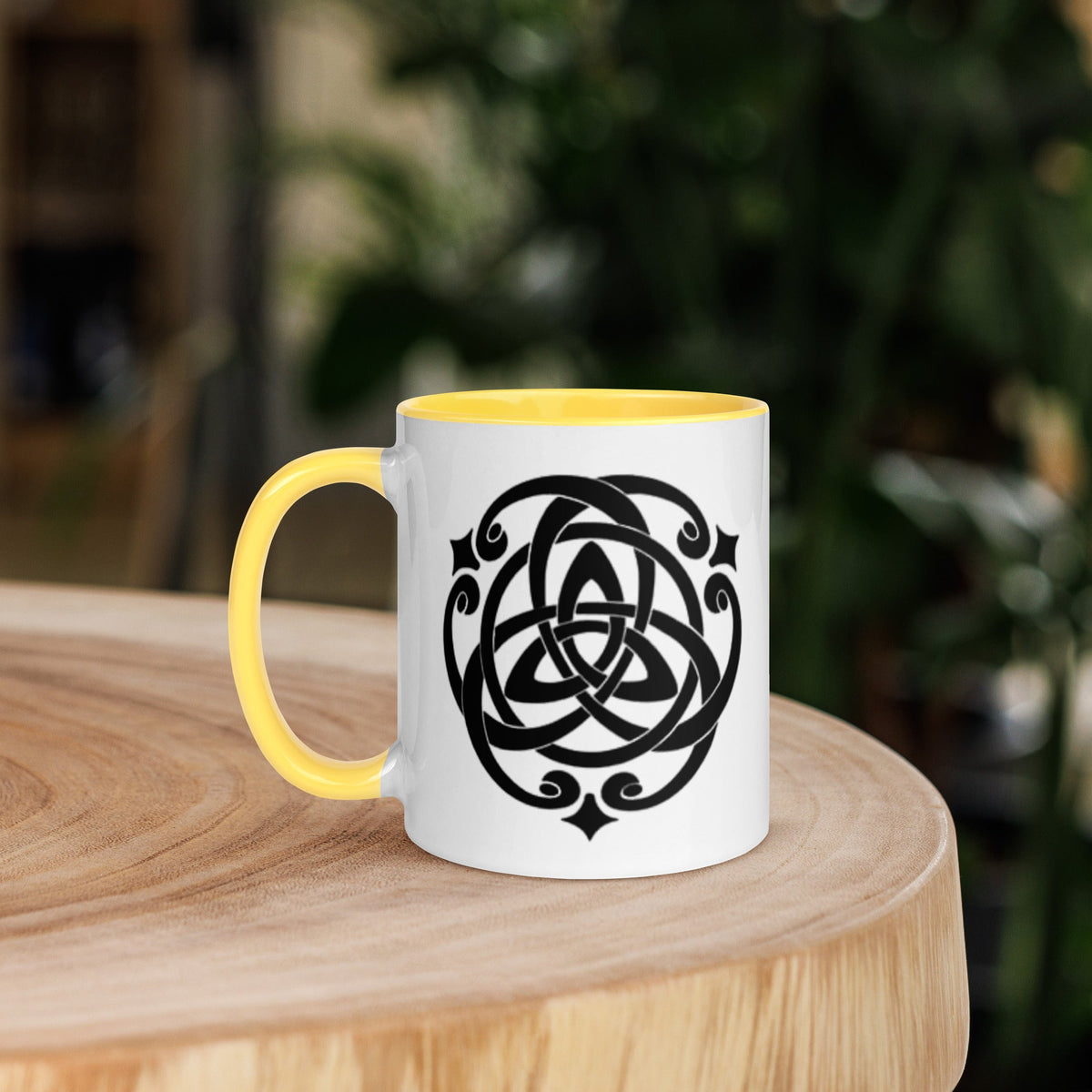 Front Celtic Cosmos Mug with Color Inside Mugs #MzKittyz #NikkiDKatArt