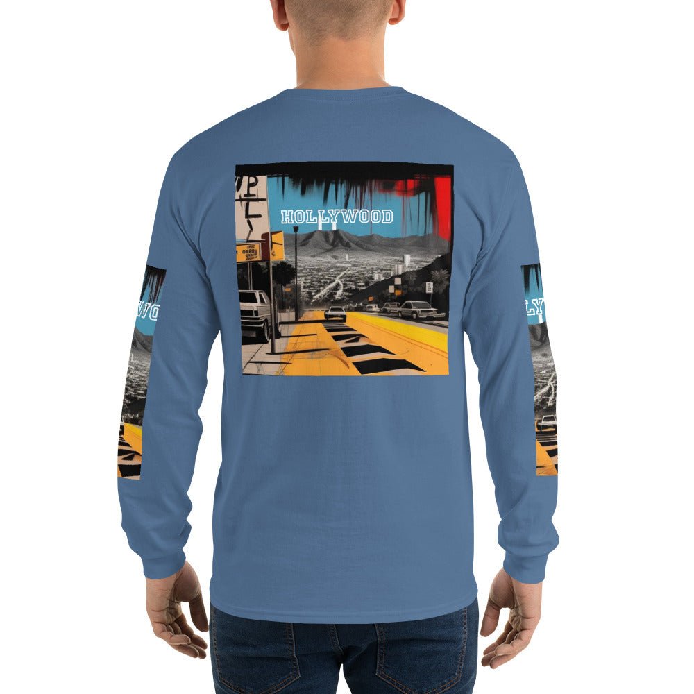 Front Basquiat Hollywood Pop Life Unisex Long Sleeve Shirt Tshirt, LongSleeve #MzKittyz #NikkiDKatArt