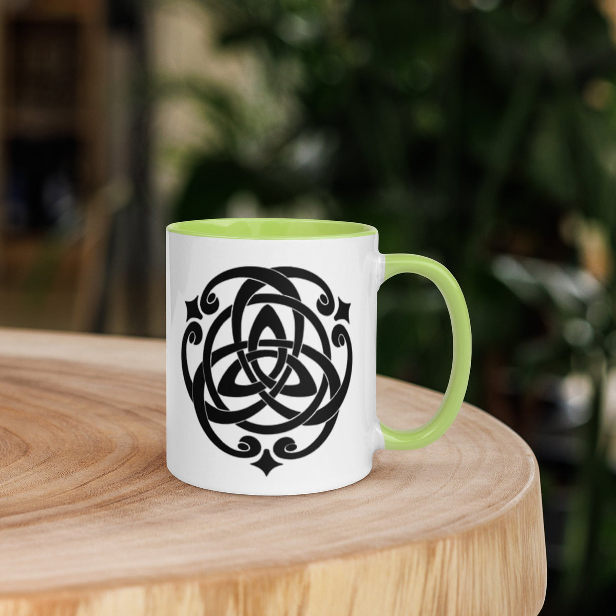 Front Celtic Cosmos Mug with Color Inside Mugs #MzKittyz #NikkiDKatArt