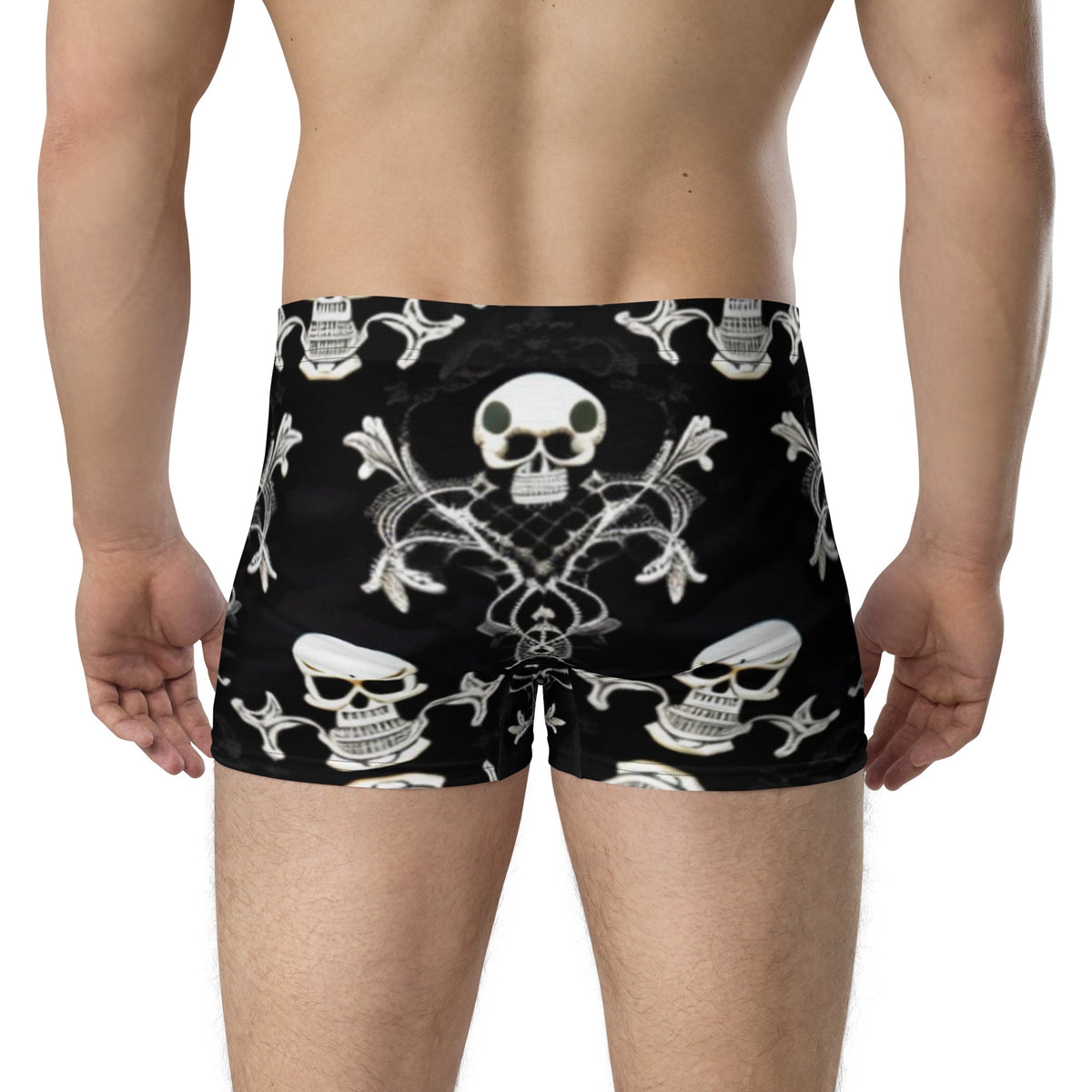 Front Skully Lace Boxer Briefs #MzKittyz #NikkiDKatArt